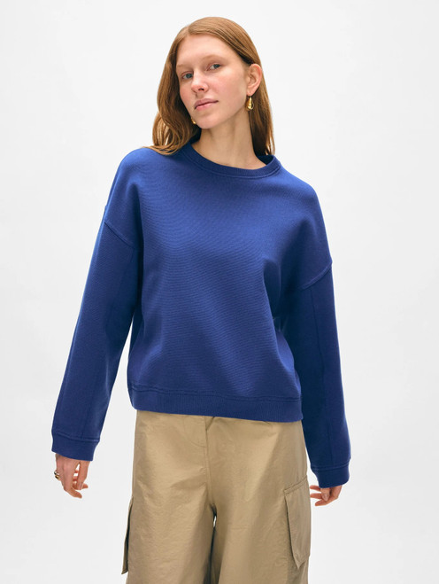 Superfine Organic Cotton Easy Sweatshirt - River Blue